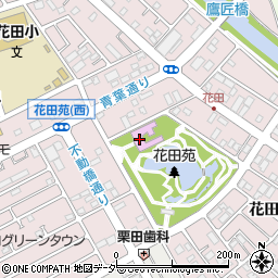 越谷市日本文化伝承の館　こしがや能楽堂周辺の地図
