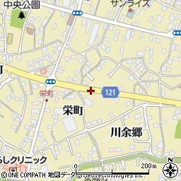 茨城県龍ケ崎市栄町周辺の地図