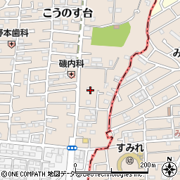 千葉県流山市こうのす台1593-124周辺の地図