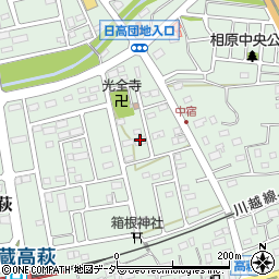 埼玉県日高市高萩16周辺の地図