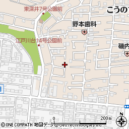 千葉県流山市こうのす台1076-11周辺の地図