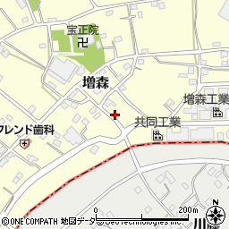 埼玉県越谷市増森1657周辺の地図