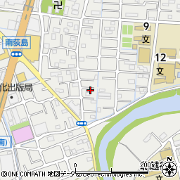 埼玉県越谷市南荻島3888-1周辺の地図
