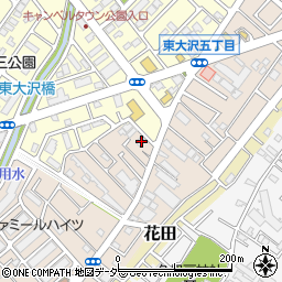 埼玉県越谷市大沢3425-1周辺の地図