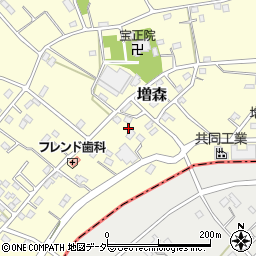 埼玉県越谷市増森1724周辺の地図