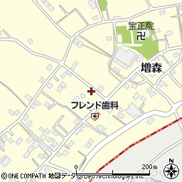 埼玉県越谷市増森1739周辺の地図