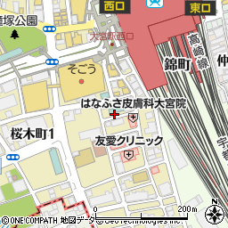 ＮＰＣ２４Ｈ大宮桜木町１丁目第２パーキング周辺の地図