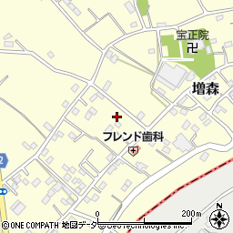 埼玉県越谷市増森1740-1周辺の地図