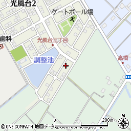 茨城県取手市光風台3丁目10-9周辺の地図