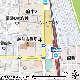 福井補聴器センター　武生店周辺の地図