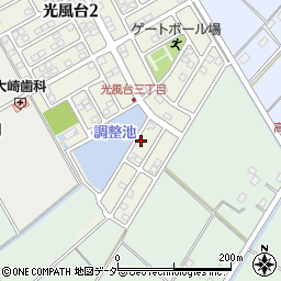 茨城県取手市光風台3丁目9-8周辺の地図