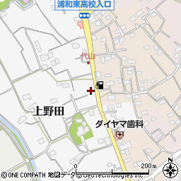 埼玉県さいたま市緑区上野田187周辺の地図