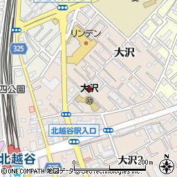 埼玉県越谷市大沢581-5周辺の地図