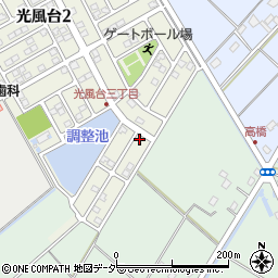 茨城県取手市光風台3丁目10-10周辺の地図