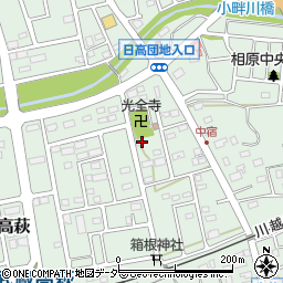 埼玉県日高市高萩17-2周辺の地図