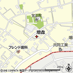 埼玉県越谷市増森1704周辺の地図