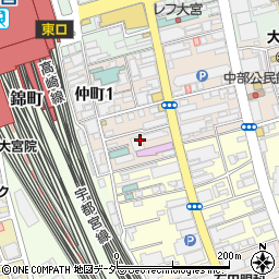 埼玉県さいたま市大宮区仲町1丁目110周辺の地図