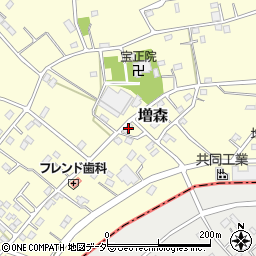 埼玉県越谷市増森1705周辺の地図