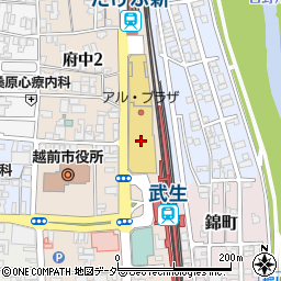 武生公共職業安定所周辺の地図