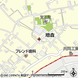 埼玉県越谷市増森1706周辺の地図