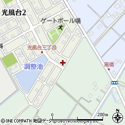 茨城県取手市光風台3丁目6-7周辺の地図