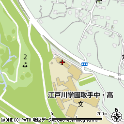 江戸川学園取手中学校周辺の地図