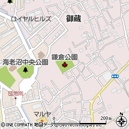 鎌倉公園周辺の地図