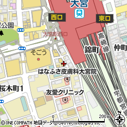 河合塾　マナビス大宮校周辺の地図