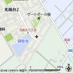 茨城県取手市光風台3丁目6-9周辺の地図