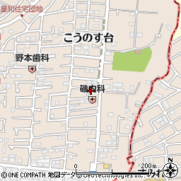 千葉県流山市こうのす台629-52周辺の地図