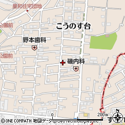 千葉県流山市こうのす台629-61周辺の地図