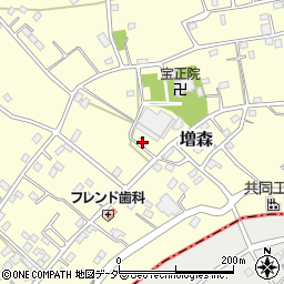 埼玉県越谷市増森1702周辺の地図