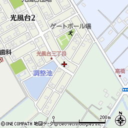 茨城県取手市光風台3丁目6-10周辺の地図