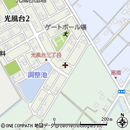 茨城県取手市光風台3丁目6-4周辺の地図