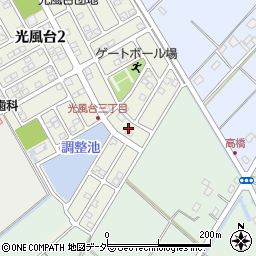 茨城県取手市光風台3丁目6周辺の地図