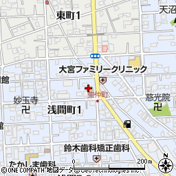 ファミリーマート大宮浅間町店周辺の地図