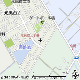 茨城県取手市光風台3丁目6-3周辺の地図