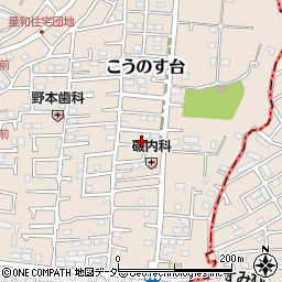 千葉県流山市こうのす台629-49周辺の地図