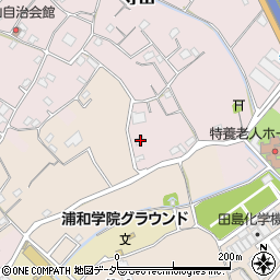 埼玉県さいたま市緑区寺山1109-2周辺の地図