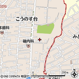 千葉県流山市こうのす台1593-19周辺の地図