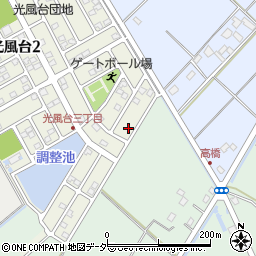 茨城県取手市光風台3丁目5-7周辺の地図