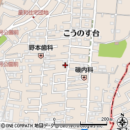 千葉県流山市こうのす台257-4周辺の地図