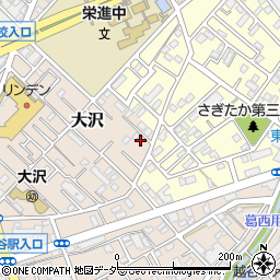 埼玉県越谷市大沢786周辺の地図