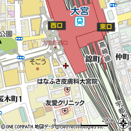 居酒屋 傳 DEN 大宮駅前店周辺の地図