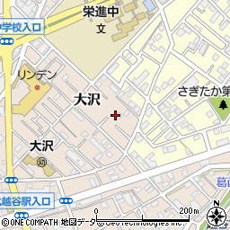 埼玉県越谷市大沢789周辺の地図