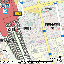 肉道場 大宮本店周辺の地図