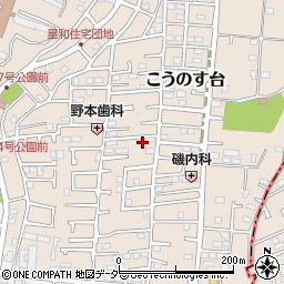 千葉県流山市こうのす台257-8周辺の地図