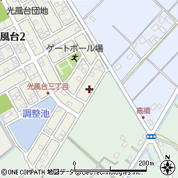茨城県取手市光風台3丁目5-6周辺の地図