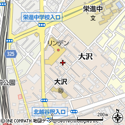 埼玉県越谷市大沢548-30周辺の地図