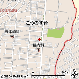 千葉県流山市こうのす台629-17周辺の地図